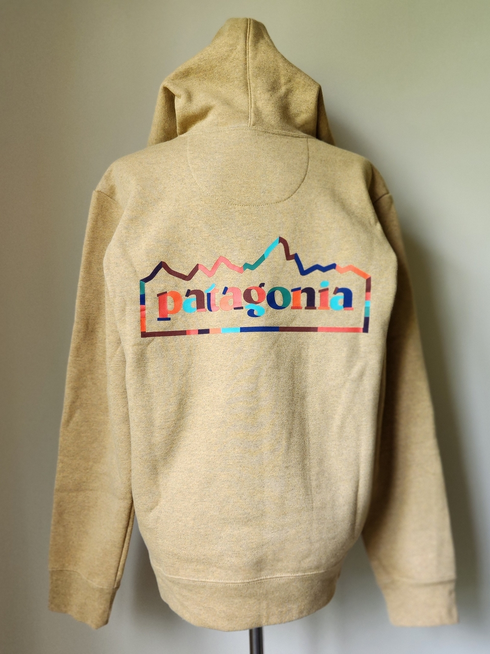 NWT Patagonia M-S/W-M Fitz Roy Icon Uprisal Hoodie Mustard Yellow Big Back Logo